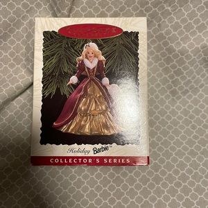 NWT Vintage Hallmark 1996 Holiday Barbie Ornament